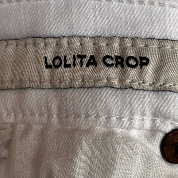 Lucky Brand Lolita Crop White Women's cuffed skinny Jeans stretchy 12 - Picture 11 of 12